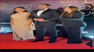 عمرو يوسف يحتفل بدعم كندة علوش في العرض الخاص لفيلم «السلم والثعبان»